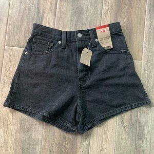 Levi's Black Mom Shorts